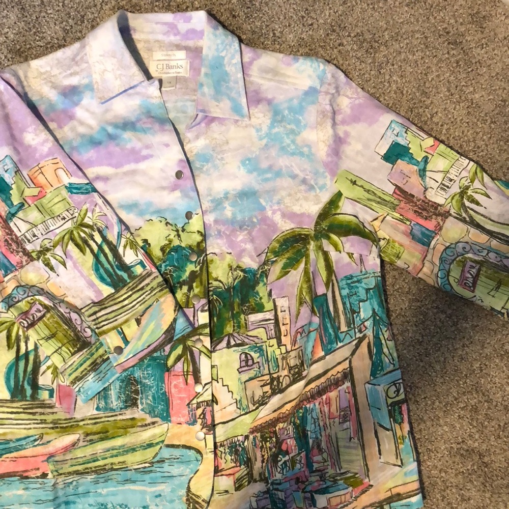 C.J. Banks button up.